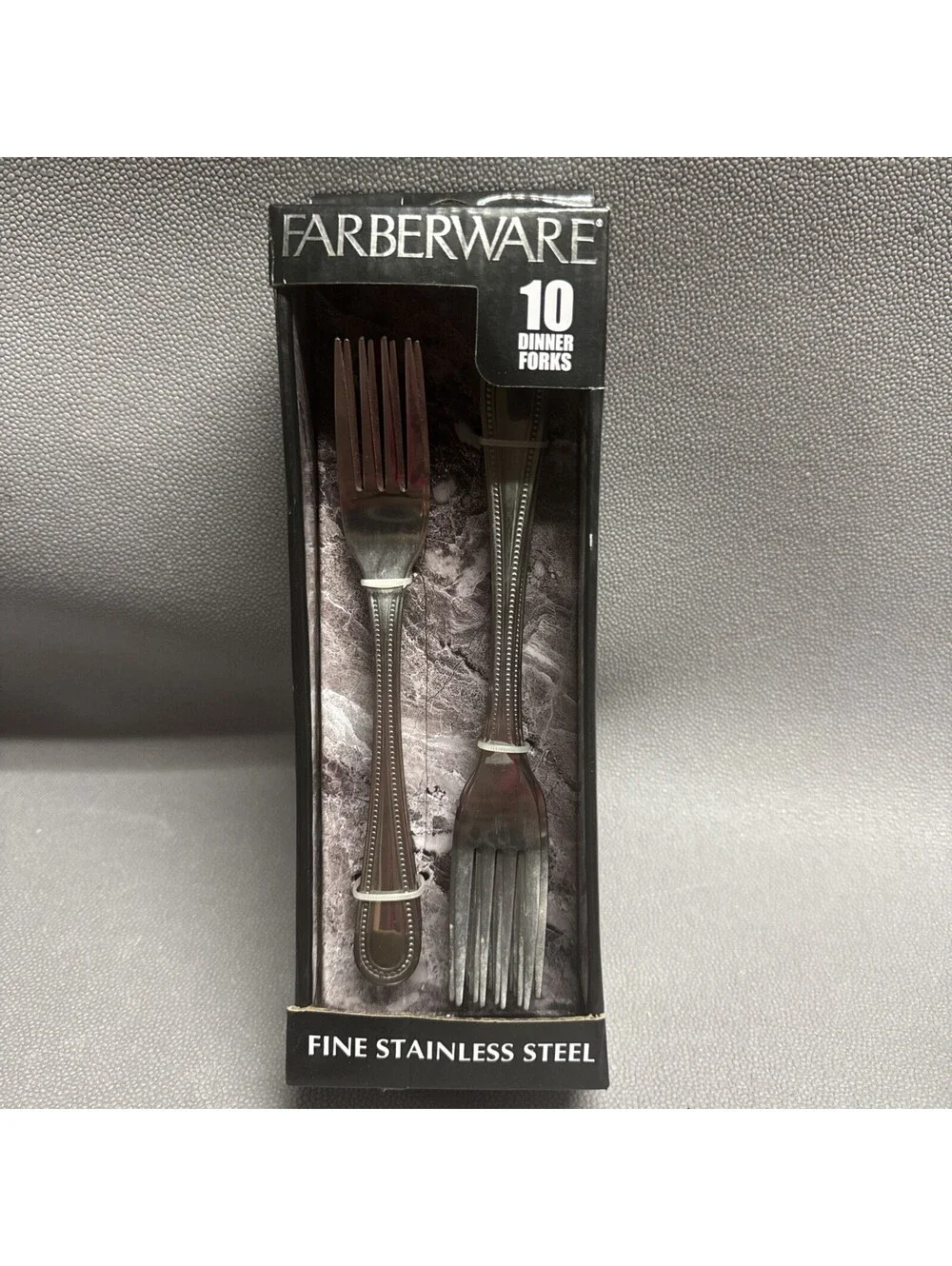 Farberware Cosmopolitan 10 Stainless Steel Dinner Forks Dishwasher Safe Silver